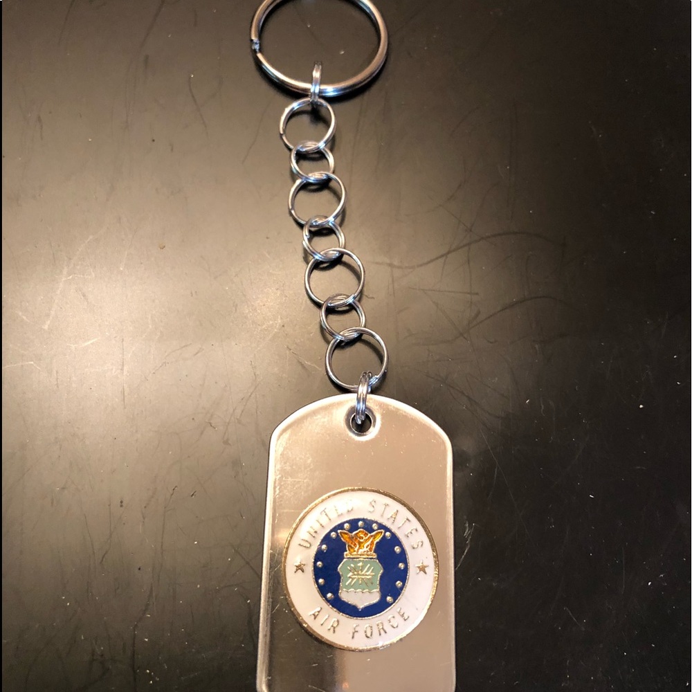 US Air Force Dog Tag Key Chain C-5-16